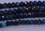 CRB1906 15.5 inches 2*3mm faceted rondelle chrysocolla & turquoise beads