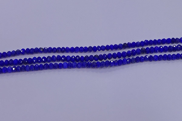 CRB1910 15.5 inches 2.5*4mm faceted rondelle lapis lazuli beads