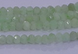 CRB1912 15.5 inches 2*3mm faceted rondelle green opal beads