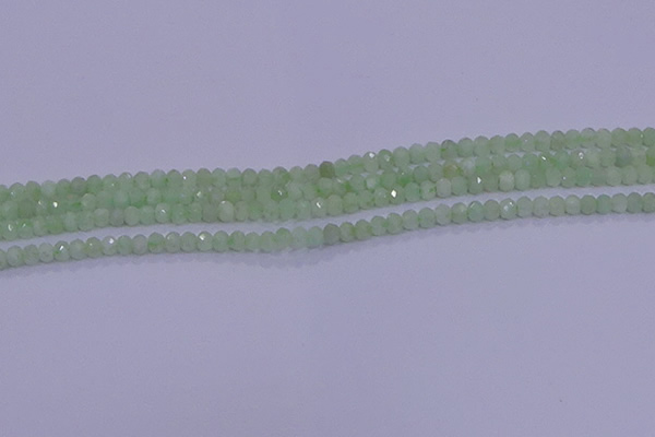 CRB1912 15.5 inches 2*3mm faceted rondelle green opal beads