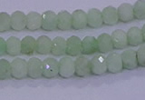 CRB1913 15.5 inches 2.5*4mm faceted rondelle green opal beads