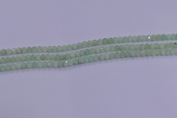 CRB1913 15.5 inches 2.5*4mm faceted rondelle green opal beads