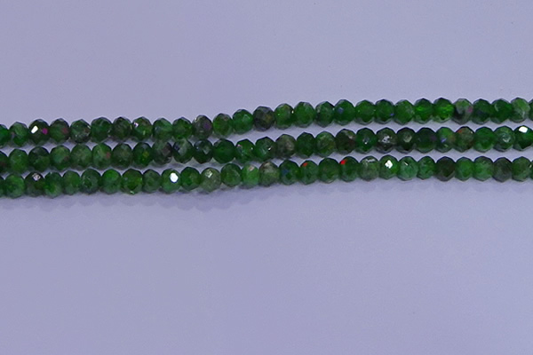 CRB1922 15.5 inches 2.5*4mm faceted rondelle diopside beads