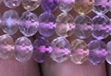 CRB1943 15.5 inches 4*6mm faceted rondelle ametrine beads