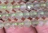 CRB1953 15.5 inches 3.5*5mm faceted rondelle prehnite gemstone beads