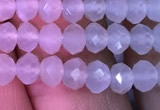 CRB1961 15.5 inches 3.5*5mm faceted rondelle white moonstone beads