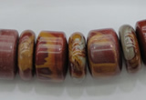 CRB198 15.5 inches 6*18mm - 13*18mm rondelle noreena jasper beads