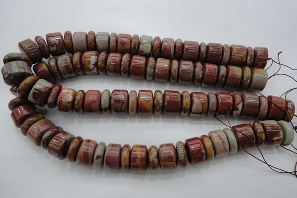 CRB198 15.5 inches 6*18mm - 13*18mm rondelle noreena jasper beads