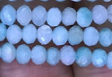 CRB1985 15.5 inches 3*4mm faceted rondelle amazonite gemstone beads