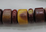 CRB199 15.5 inches 6*18mm - 13*18mm rondelle mookaite gemstone beads