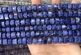 CRB2175 15.5 inches 9mm - 10mm faceted tyre sodalite beads