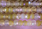 CRB2217 15.5 inches 2*3mm faceted rondelle yellow opal beads