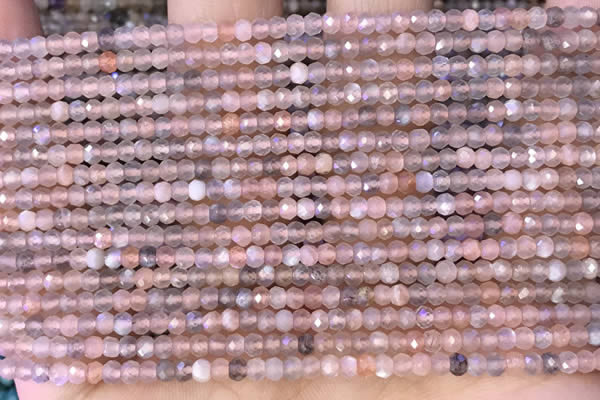 CRB2220 15.5 inches 2*3mm faceted rondelle moonstone beads