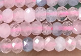 CRB2236 15.5 inches 2*3mm faceted rondelle morganite beads