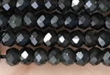 CRB2246 15.5 inches 2*3mm faceted rondelle obsidian beads