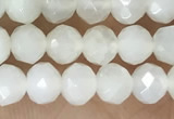 CRB2255 15.5 inches 3*4mm faceted rondelle white moonstone beads