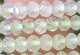 CRB2258 15.5 inches 3*4mm faceted rondelle prehnite beads