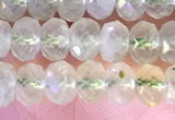 CRB2273 15.5 inches 4*6mm faceted rondelle prehnite beads