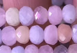 CRB2277 15.5 inches 4*6mm faceted rondelle morganite beads