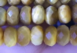 CRB2289 15.5 inches 4*6mm faceted rondelle golden tiger eye beads