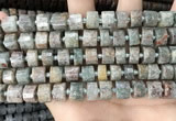 CRB2300 15.5 inches 7mm - 8mm faceted tyre ghost gemstone beads