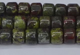 CRB2506 15.5 inches 6*8mm rondelle dragon blood jasper beads