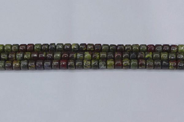 CRB2506 15.5 inches 6*8mm rondelle dragon blood jasper beads