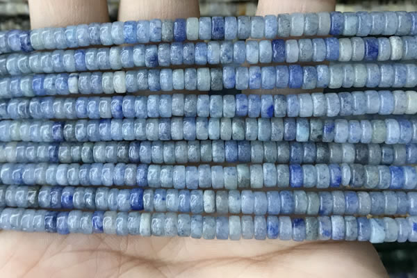 CRB2553 15.5 inches 2*4mm heishi blue aventurine beads wholesale