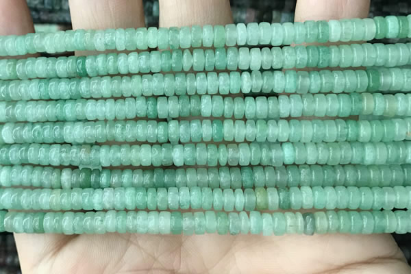 CRB2554 15.5 inches 2*4mm heishi green aventurine beads wholesale