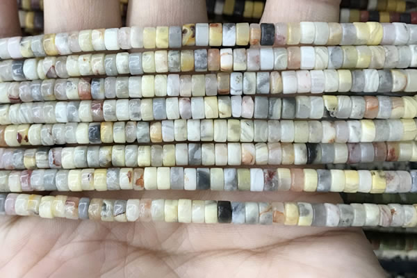 CRB2558 15.5 inches 2*4mm heishi crazy lace agate beads wholesale