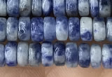 CRB2576 15.5 inches 2*4mm heishi blue spot stone beads wholesale