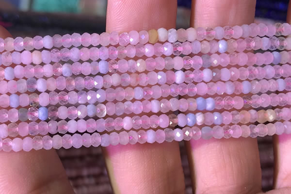 CRB2605 15.5 inches 2*3mm faceted rondelle morganite beads