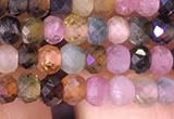 CRB2608 15.5 inches 2*3mm faceted rondelle tourmaline beads