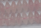 CRB261 15.5 inches 5*12mm rondelle rose quartz beads wholesale