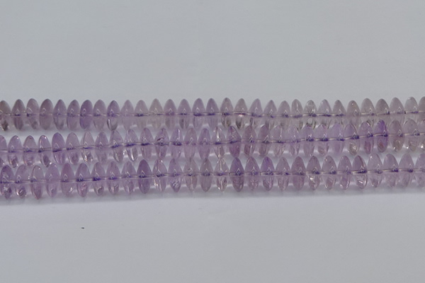 CRB262 15.5 inches 5*12mm rondelle amethyst gemstone beads