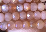 CRB2625 15.5 inches 2*3mm faceted rondelle moonstone beads