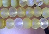 CRB2635 15.5 inches 3*4mm faceted rondelle yellow opal beads