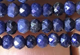 CRB2642 15.5 inches 2*3mm faceted rondelle sapphire beads wholesale