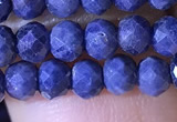 CRB2645 15.5 inches 3*4mm faceted rondelle sapphire gemstone beads