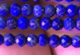 CRB2646 15.5 inches 2*3mm faceted rondelle lapis lazuli beads