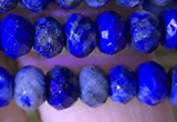 CRB2648 15.5 inches 3.5*5mm faceted rondelle lapis lazuli beads