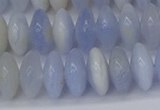 CRB267 15.5 inches 5*12mm rondelle blue chalcedony beads