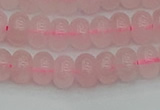 CRB2801 15.5 inches 5*8mm rondelle rose quartz beads wholesale