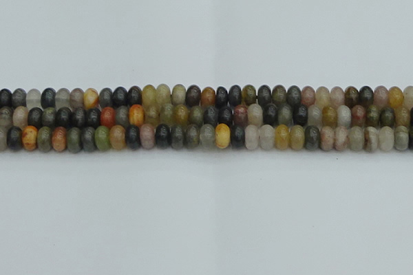 CRB2846 15.5 inches 5*8mm rondelle fancy jasper beads wholesale