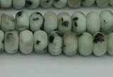 CRB2850 15.5 inches 4*6mm rondelle sesame jasper beads