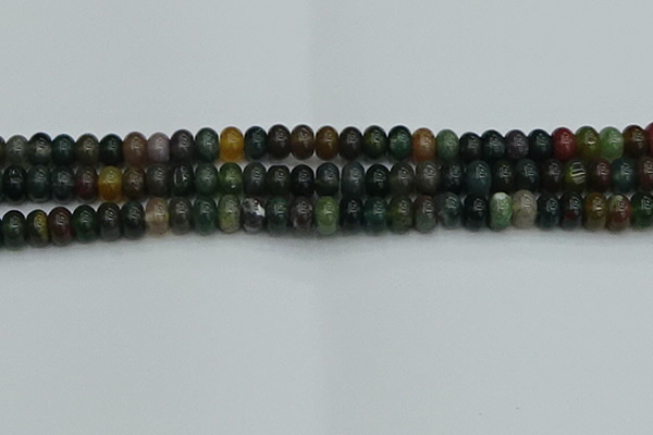 CRB2867 15.5 inches 6*10mm rondelle Indian agate beads