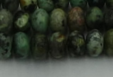 CRB2902 15.5 inches 6*10mm rondelle African turquoise beads