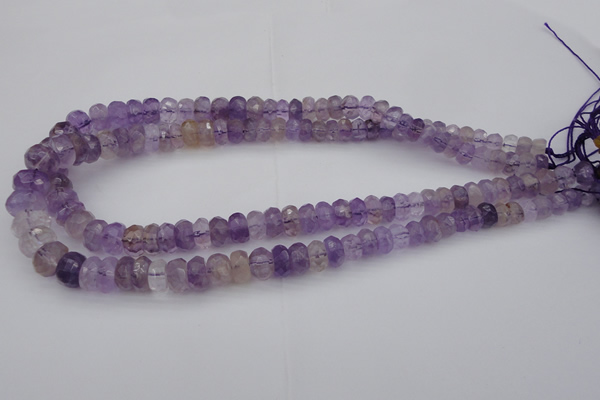 CRB301 15.5 inches 5*8mm - 10*14mm faceted rondelle ametrine beads