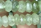 CRB3015 15.5 inches 5*9mm faceted rondelle prehnite beads