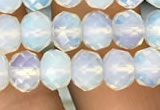 CRB3031 15.5 inches 7*10mm faceted rondelle opal beads wholesale